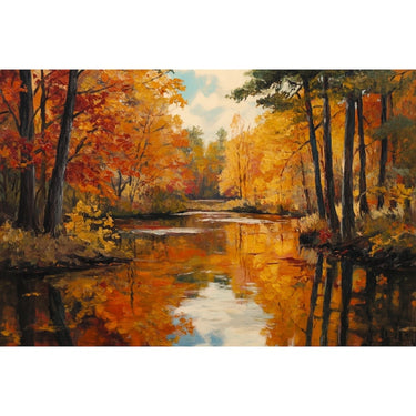 Autumn River canvas
